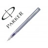 Caneta parker vector xl azul prateado aparo f