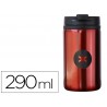 Copo antartik aco inoxidavel com tampa dosificadora de seguranca e base acolchoada 290 ml cor vermelho