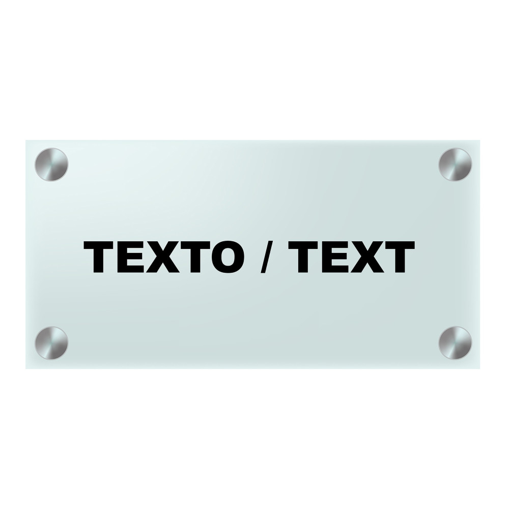 Classic wall signs - Signage - Tempered glass