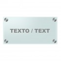 Classic wall signs - Signage - Tempered glass