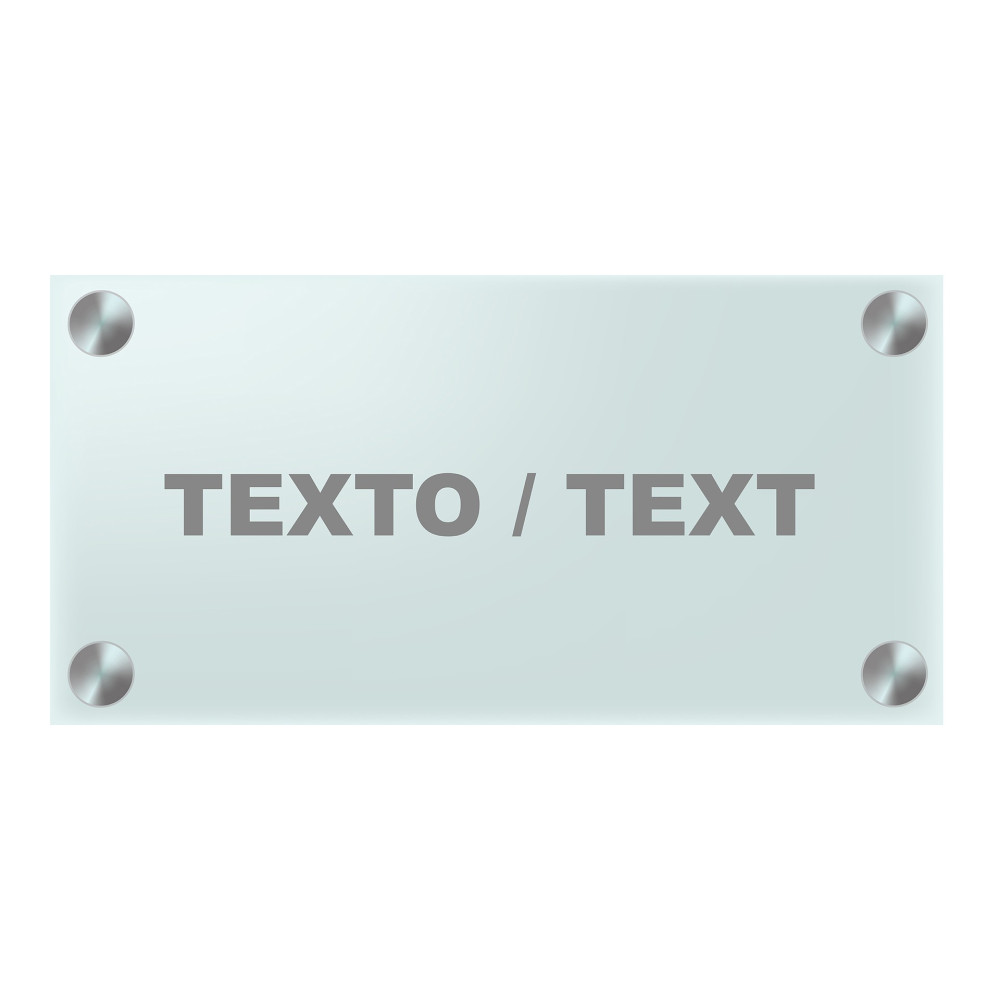 Classic wall signs - Signage - Tempered glass