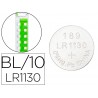 Pilhas q connect tipo botao alcalina lr1130 15v blister de 10 unidades