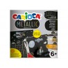 Conjunto de desenho carioca metallic pop up card creator 3d 17 pecas