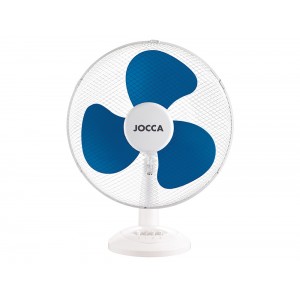 Ventilador de secretaria jocca 3 velocidades 40 w sistema oscilacao e cabeca basculante diametro 300 mm 380x350x170 mm