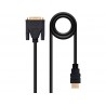 Cabo dvi nanocable a hdmi dvi181 m hdmi a m cor preto comprimento 18 m