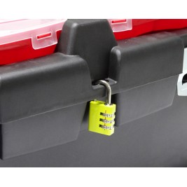 Caja de herramientas de plástico y aluminio
