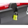 Caja de herramientas de plástico y aluminio
