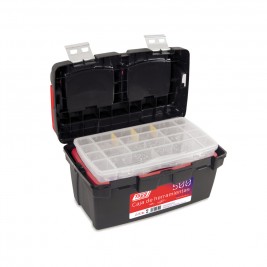 Caja de herramientas de plástico y aluminio