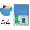 Bolsa dossier exacompta clean safe cartolina 400 gr din a4 azul pack de 5 unidades