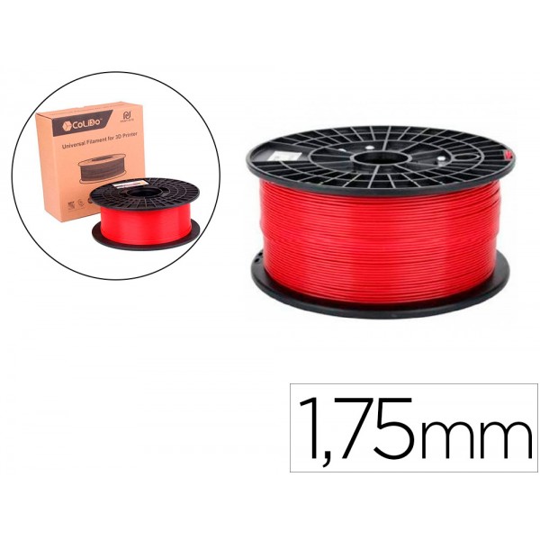 Filamento 3d colido abs gold 175 mm 1 kg vermelho