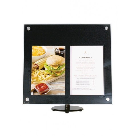 Afficheur de menu LED en acrylique