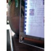 Afficheur de menu LED en acrylique