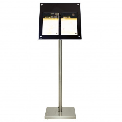 Présentoir de menu LED en acrylique avec support