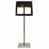 Présentoir de menu LED en acrylique avec support + roulettes