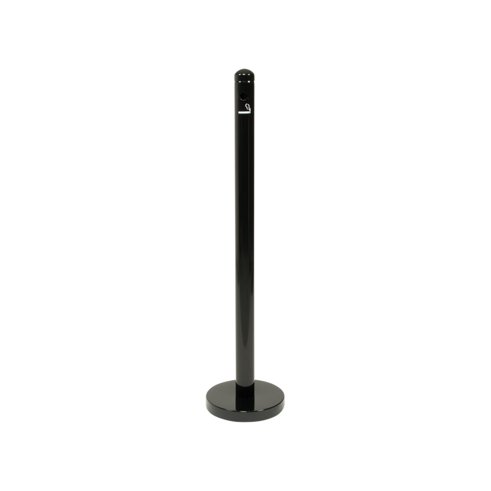 Black ashtray pole - Smoker Poles
