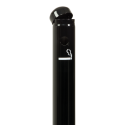 Poteau cendrier noir - Poteaux fumeurs