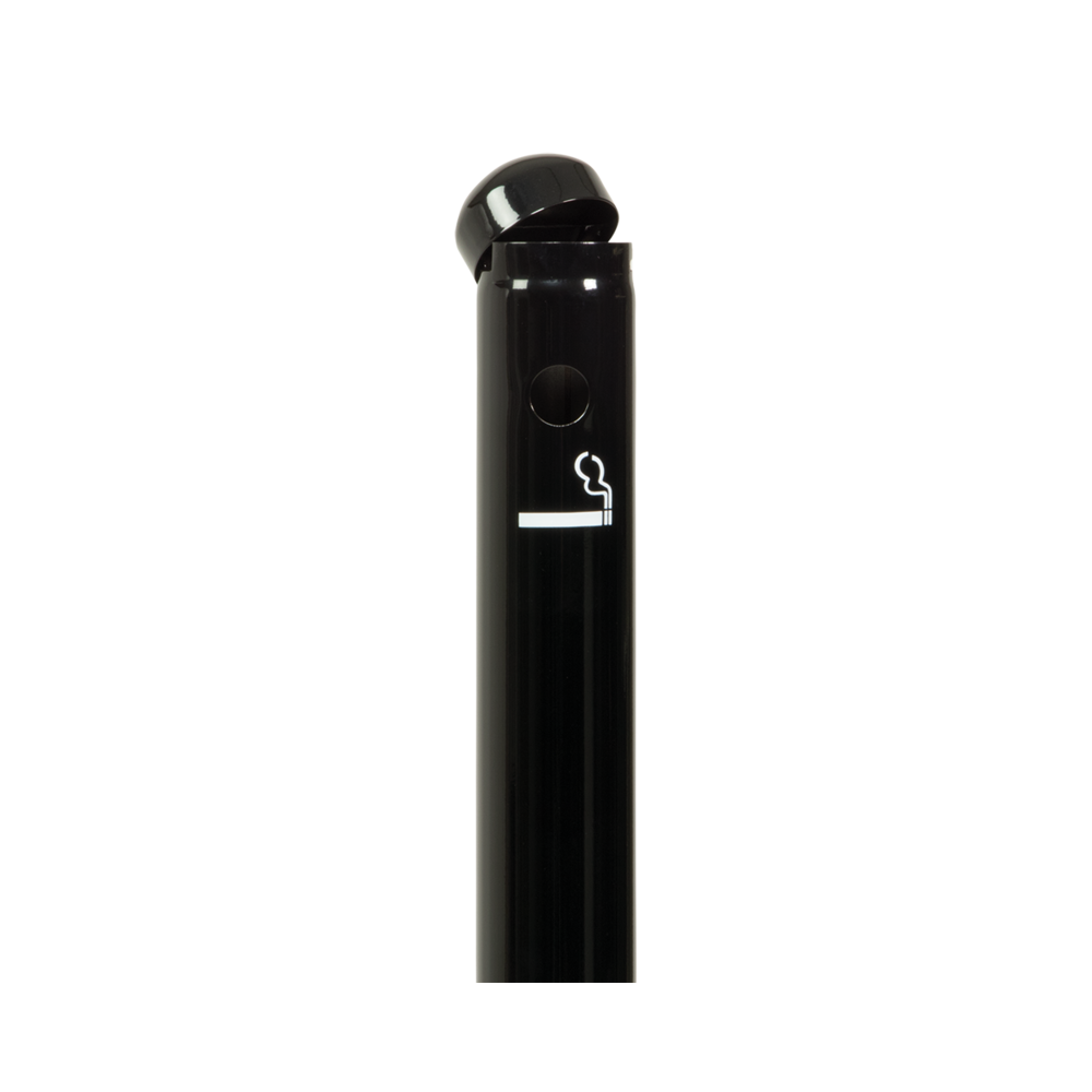 Poste cenicero negro - Postes para fumadores