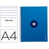 Caderno espiral liderpapel din a4 antartik capa forrada 80f 90 gr pautado 1 banda 4 furos cor azul escuro