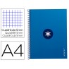 Caderno espiral liderpapel din a4 antartik capa forrada 80f 90 gr quadricula 5mm 1 banda 4 furos cor azul escuro