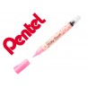 Pincel pentel milky brush cor pastel rosa