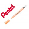 Pincel pentel milky brush cor pastel laranja