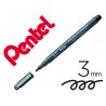 Marcador pentel pointliner para caligrafia com tinta pigmentada cor preto ponta de 3 mm