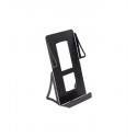 Suporte de metal dobrado à mão para porta folhetos - Hand Folded Metal Holder