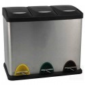 Cubo de pedal TRIO INOX 3X15L