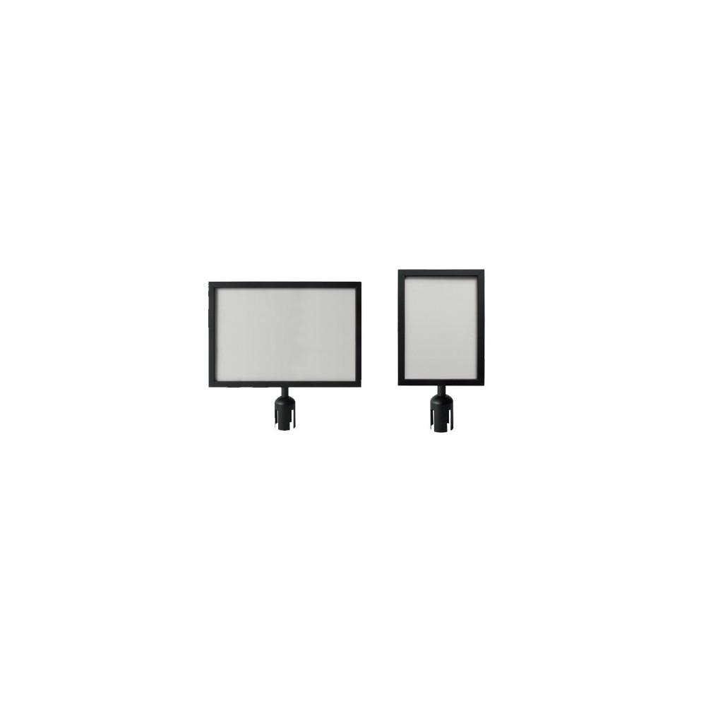 Porta carteles A4 negro