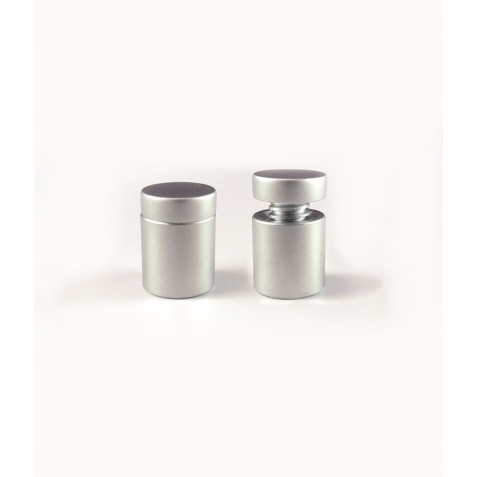 Paquete de 4 separadores de aluminio gris 19x19 Paquete de 4 separadores de aluminio gris 19x19