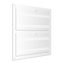 2xA4 Horizontal Communication Panels with Flaps