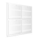 4xA4 Vertical Communication Panels with Flaps