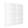 4xA4 Vertical Communication Panels with Flaps