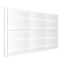 6xA4 Vertical Communication Panels with Flaps