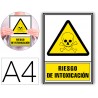 Pictograma archivo 2000 risco de intoxicacao pvc amarelo luminiscente 210x297 mm