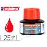 Tinta marcador edding quadro branco btk 25 cor vermelho frasco de 25 ml