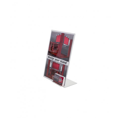 Porte-brochures en L avec pochette
