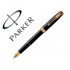 Conjunto parker sonnet preto gt caneta porta cart es