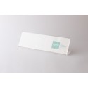 Namensschild aus Acryl in "L"-Form