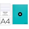 Caderno espiral liderpapel din a4 antartik capa forrada 120 f 100 gr pautado 5 bandas cor menta