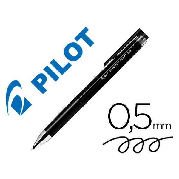 Esferografica pilot synergy point retratil tinta gel 05 mm preto