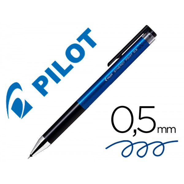 Esferografica pilot synergy point retratil tinta gel 05 mm azul