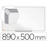 Quadro branco nobo ip pro 40 aco vitrificado magnetico 890x500 mm