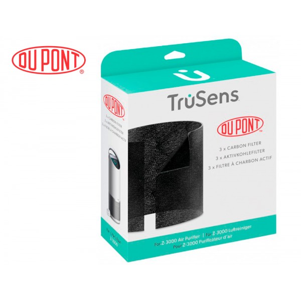 Filtro de carbono leitz dupont para purificador de ar trusens z 3000 pack de 3 unidades