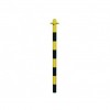 Poste indicador amarillo/negro con base