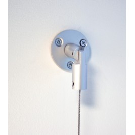 CABLE DE ACERO 1,5MM 3M CON CODO PARA PARED Y TECHO DE ALUMINIO