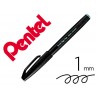 Marcador pincel pentel touch para caligrafia cor cinza claro