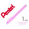 Marcador pincel pentel touch para caligrafia cor roxo claro