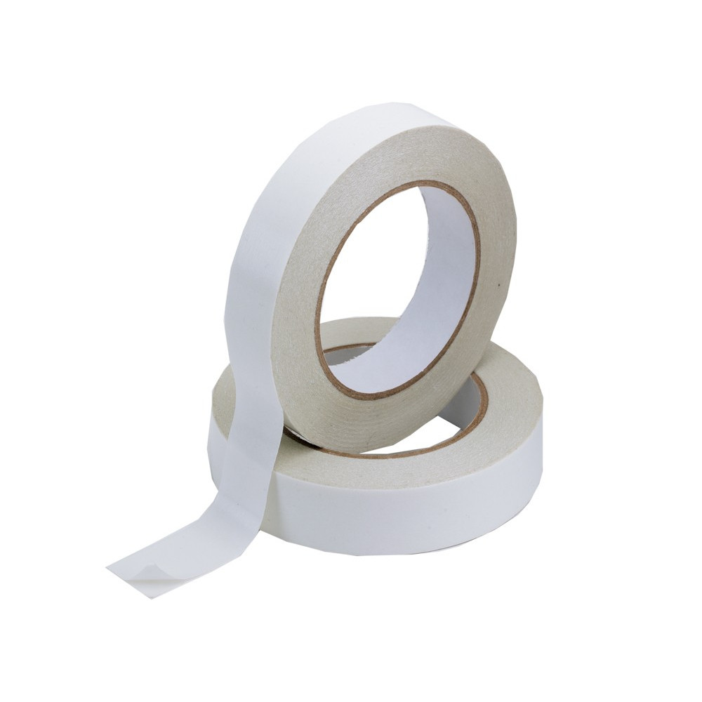 Double-sided adhesive tape 33 mt x 25 mm.