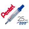 Marcador pentel para quadro branco easyflo recarregavel cor azul